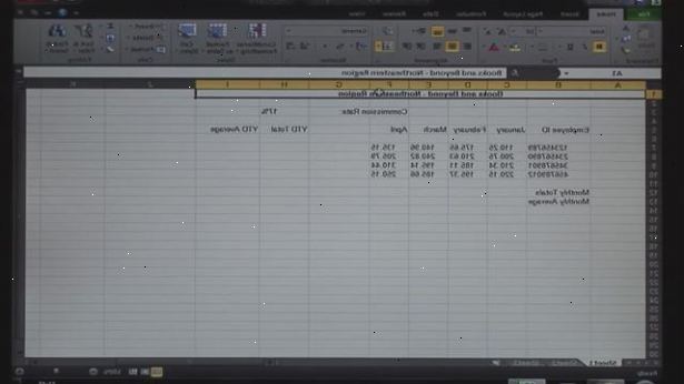 Hvordan Fjern sammenslåing celler i Excel. Marker den sammenslåtte cellen.