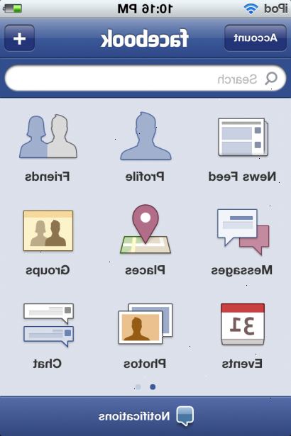 Hvordan laste ned facebook applikasjon for iPhone. Åpne opp programmet.
