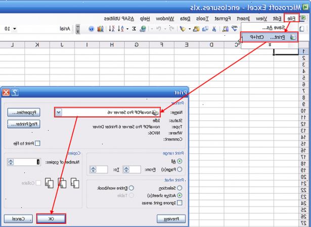 Hvordan konvertere Excel til PDF. Åpne Excel-regneark.