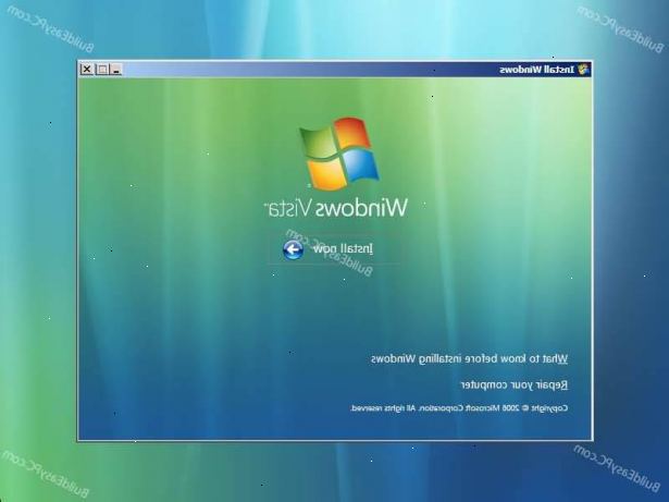 Hvordan installere windows vista. Sett inn Windows Vista-DVDen i datamaskinens DVD-stasjon for å starte installasjonen.