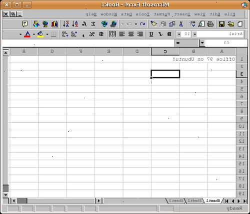 Hvordan avkorte tekst i Excel. Åpne et eksisterende regneark.