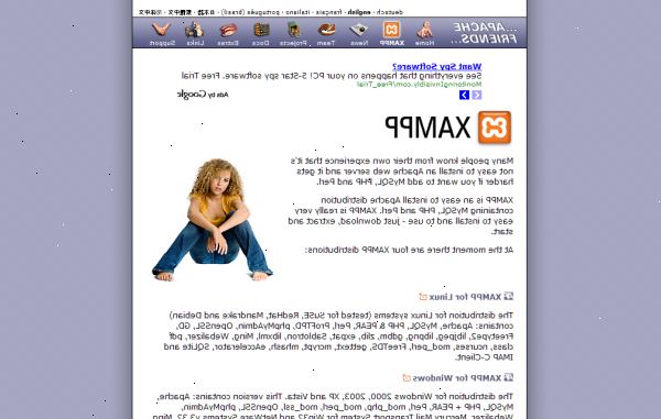 Hvordan sette opp en personlig web server med XAMPP. Gå til apache venner hjemmeside og laste ned den versjonen av XAMPP for deg datamaskiner operativsystem.