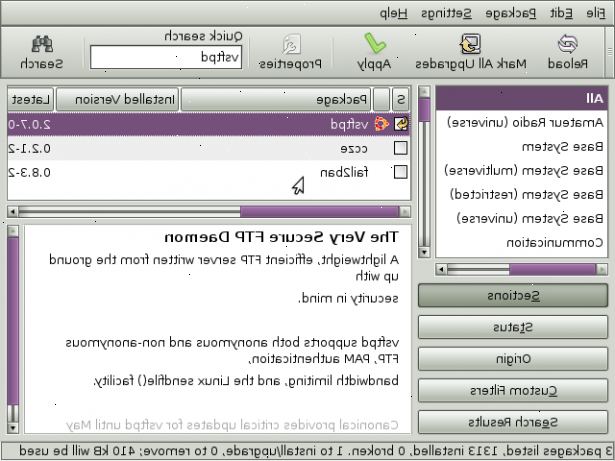 Hvordan sette opp vsftpd FTP på ubuntu linux. Endre konfigurasjoner filen.