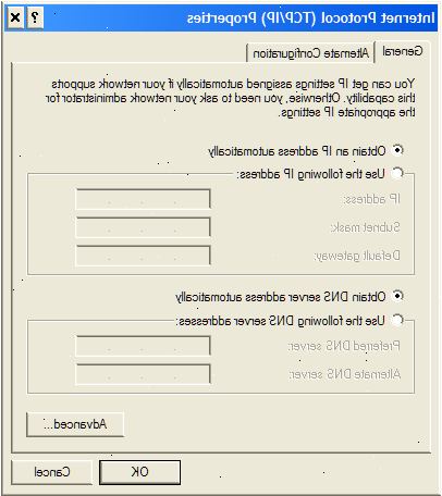 Hvordan sette opp DHCP nettverksinnstillingene på Windows XP. Klikk på Start-knappen.