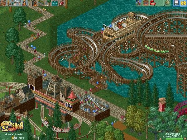 Hvordan du skal lykkes i RollerCoaster Tycoon spill. Plukk et scenario hvor du må bygge temapark fra scratch.