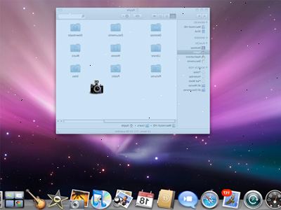 Hvordan ta et skjermbilde i mac OS X. Klikk og dra musen for å markere det området du ønsker å ta bilde av.