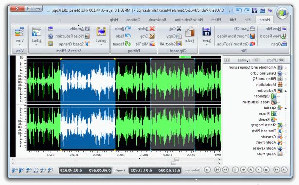 Slik redigerer du en mp3-fil. Last ned ditt valg av lyd-editor.