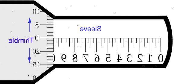Hvordan å bruke og lese et utvendig mikrometer. Bli kjent med anatomien til en mikrometer.