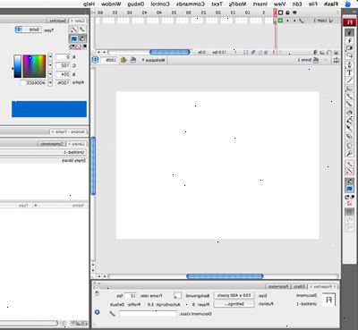 Hvordan lage en enkel animert banner i Flash CS3. Åpne opp adobe flash, og lage et nytt dokument.