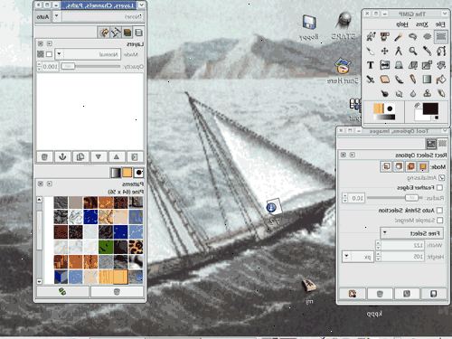 Hvordan lage en animert GIF-bilde med GIMP. Kjør gimp, og skape et nytt bilde ved hjelp av fil-> ny.
