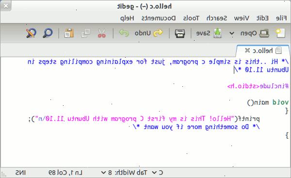 Hvordan lage en c / c + + program på ubuntu linux. Åpne opp en terminal på ubuntu linux og installere build-essential pakken ved å skrive følgende kommando i terminalen.