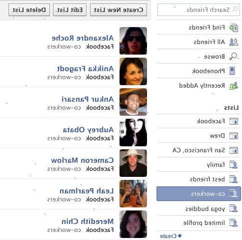 Hvordan lage vennelister på facebook. Logge inn på din Facebook-konto med ditt brukernavn og passord.
