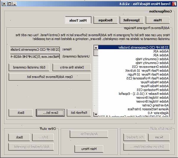 Hvor å fjerne programvaren ikke er oppført under legg til / fjern program i Windows XP. Ordet "hide" i en oppføring skjuler det programmet fra add din / fjern programmer dialogboksen.
