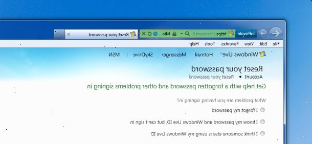 Hvordan endre en hotmail-konto passord. Åpne nettleseren av valget.