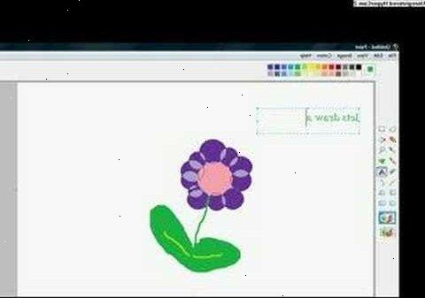 Hvordan å tegne en blomst i Microsoft Paint. Åpne opp microsoft maling fra tilbehør mappen i startmenyen.
