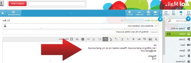 Hvordan du bytter fra AOL til gmail. Varsle folk som kontakter deg på din gamle AOL-kontoen som du bytter til gmail.