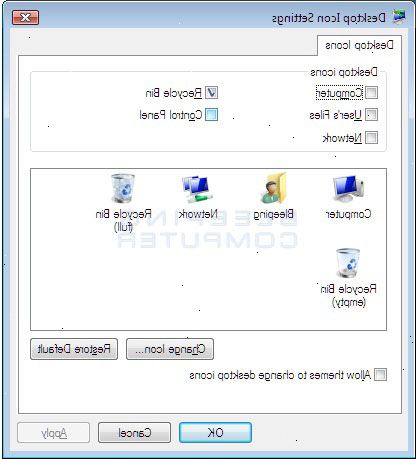 Hvordan endre eller lage desktop ikoner for Windows. Høyreklikk på skrivebordet skjermen ved hjelp av musen.