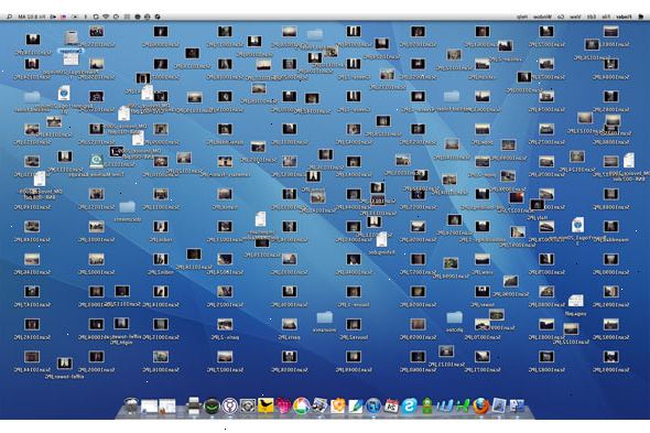Hvordan organisere datamaskinen. Organiser med ikoner.